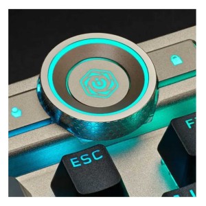 کیبورد گیمینگ با سیم کورسیر مدل K100 RGB Midnight Gold